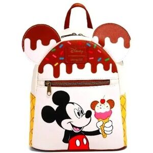 Loungefly Disney Mickey Mouse Ice Cream Mini‎ Backpack